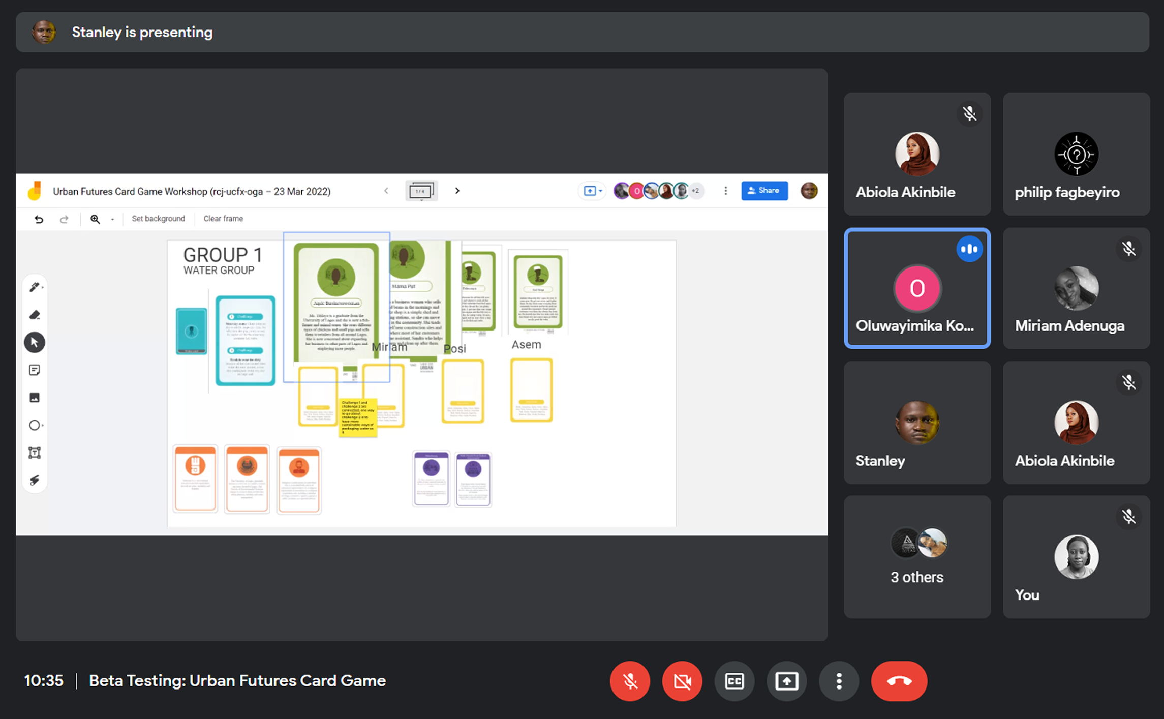 Virtual beta test session
